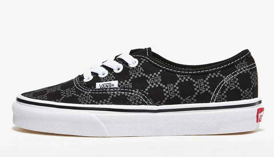 New! Size: 8 Men/9.5 Women | Vans Authentic Monogram - Black Vans - Authentic Monogram Black - Shoes | Impericon main image 2