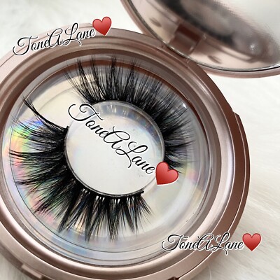 US SELLER | 1x Mink Lashes Eyelashes 5d WISPY Eyelash Extension Makeup Fur fluff
