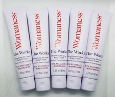 5 WOMANESS The Works Smoothing All Over Body Cream 1.4 fl oz each NEW