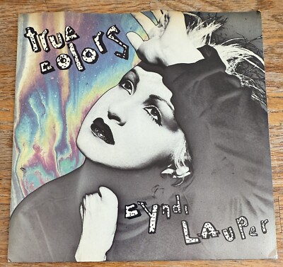 Cyndi Lauper True Colors Heading Fir The Moon w/ PS  45RPM Portrait (1986) 7 