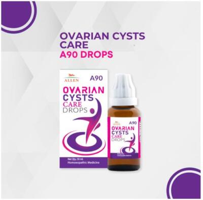 Allen Homoeopathy A90 Ovarian Cysts Drops (30ml)