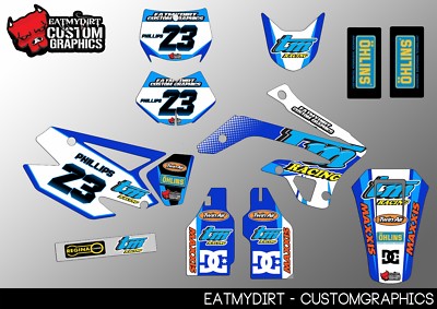 FOR TM 125 250 300 450 08-14 SEMI CUSTOM KIT GRAPHICS STICKERS ...