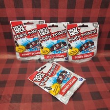 Lot Of 4 New Packs of Tech Deck Bendy Finger Board Skateboard Blind Bags Erasers