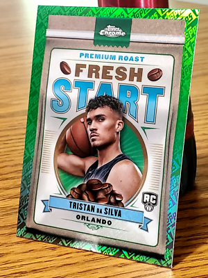 25 Topps Chrome Basketball Fresh Start Tristan Da Silva #FS-11