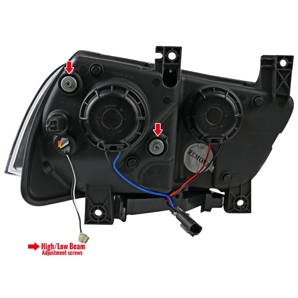 11-14 Dodge Charger 1 pieza faros esquineros con LED DRL proyector negro lente ahumada Foto 2 de 3