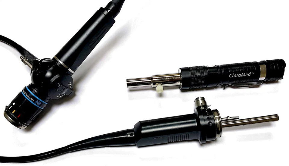 Adaptador endoscopio para teléfono ClaraMed con fuente de luz LED compatible Olympus S3 Foto 3 de 4
