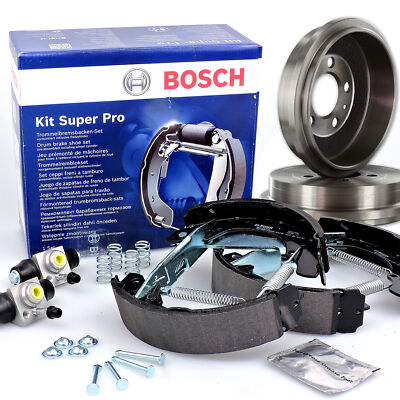 BOSCH 0204114546 Bremsbackensatz + Bremstrommel für AROSA CORDOBA POLO LUPO VW