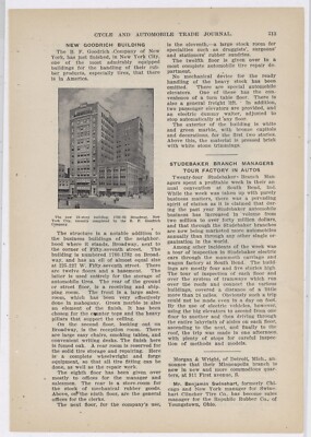 1910 Magazine Story & Pic: New B.F. Goodrich Building on Broadway, New York City