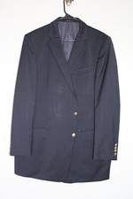 NAVY-BLUE JOS. A. BANK RESERVE 100 WOOL GOLD METAL BUTTON BLAZER JACKET sz 44XL