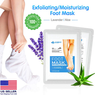 2 Pair Foot Peeling Exfoliating Mask Feet Peel Mask Remove Dead Skin Calluses