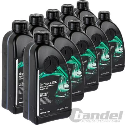 MERCEDES-BENZ 10x1L ORIGINAL MERCEDES 0W40 MOTORÖL passend für MB 229.5 AMG HIGH PERFORMANCE