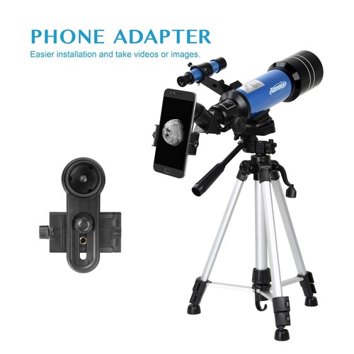 400mm Astronomical Telescope W/ Mobile Holder Backpack High Tripod for Beginners - Picture 7 of 9