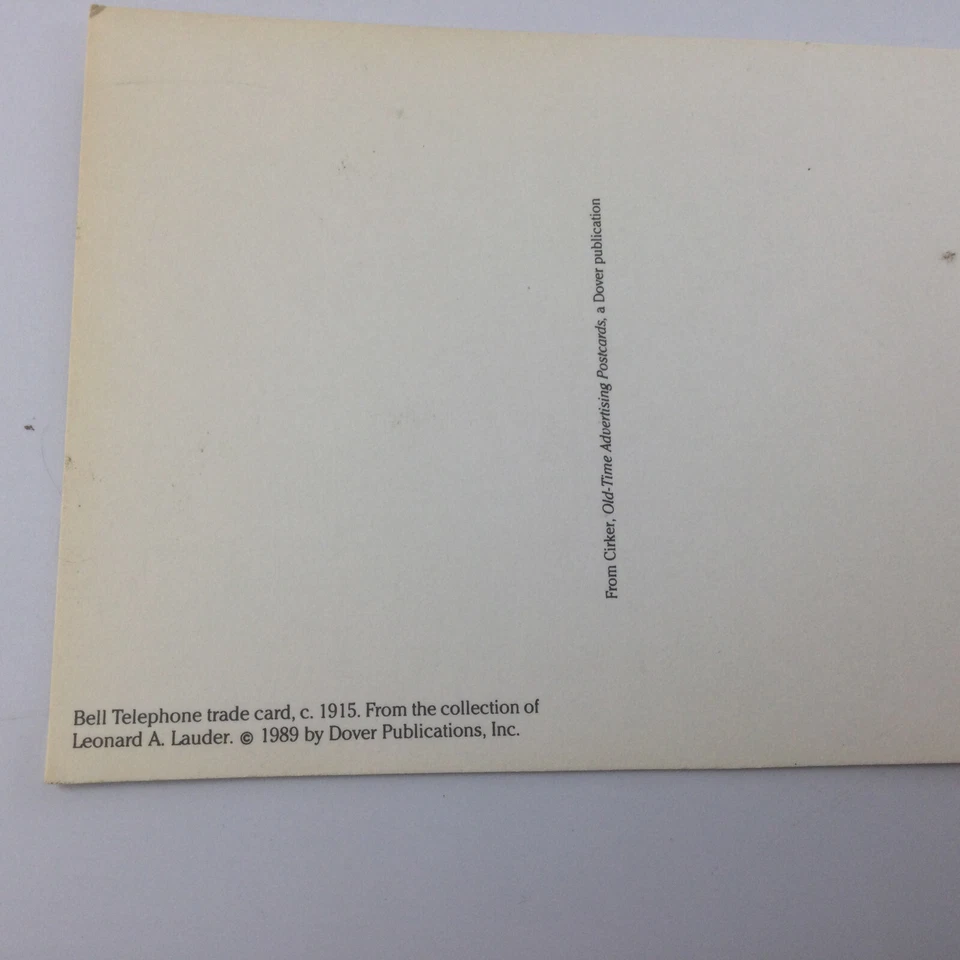 Vintage Bell Telephone Advertising Repro 1915 Trading Card Women  Phone - Image 4 of 4