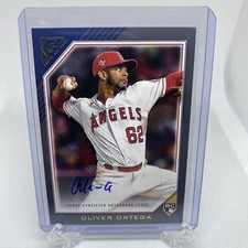 2022 Topps Gallery Autograph Auto Oliver Ortega Angels Rookie