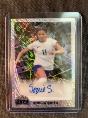 2024 Leaf Collective Metal SOPHIA SMITH #1/1 Auto Silver Shimmer USWNT