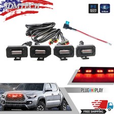 Red Led Grille Lights For 20-22 Toyota Tacoma Trd Sport Pro Offroad Raptor Style