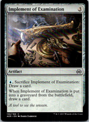 Implement Of Examination Aether Revolt Magic The Gathering Light Play