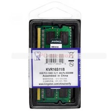 Kingston 8 GB Ram DDR3-1600 MHz 2RX8 PC3-12800S SO-DIMM Laptop Memory 1.5V 8G