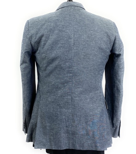 Traje Completo Wallin & Bros Gris 2 Botones Mezcla Algodón 3 Bolsillos Talla 38R - Imagen 5 de 7