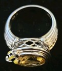 925 VW China Stamped-Sterling Silver Citrine Enamel "Bee" Ring By Victoria Wieck — photo 5