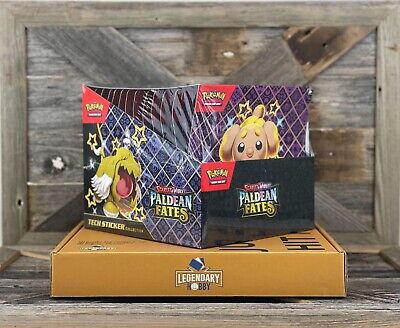 Pokemon TCG Paldean Fates Tech Sticker Collection Display Pokemon TCG Paldean Fates Tech Sticker Collection Display