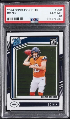 2024 PANINI DONRUSS OPTIC #209 BO NIX PSA 10