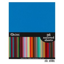 36 Assorted Sheets 8.5x11 Cardstock, Paper Pack, Crafts, Scrapbooking, DIY
