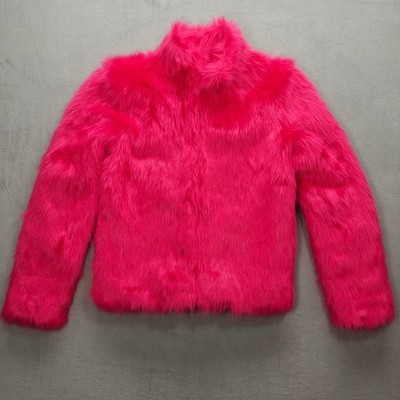 BlackMilk Barbie Pink Faux Fur Jacket Furbulous Womens Size 6 Pink Festival Rave