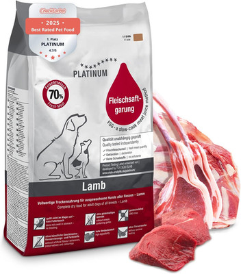 PLATINUM - Hundenahrung Adult Lamb Aus Fleischsaftgarung - 5Kg Hundefutter Trock