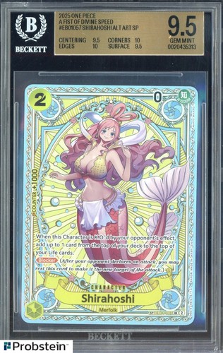 2025 One Piece A Fist of Divine Speed #EB01057 Shirahoshi Alt Art BGS 9.5