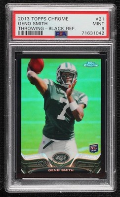 2013 Topps Chrome Black Refractor 17/299 Geno Smith #21 Rookie RC 1lc0