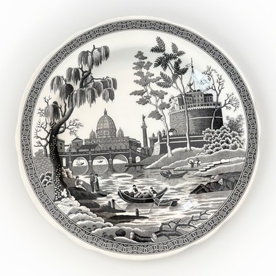 Brand New Spode Heritage Collection Dinner Plate Black & White