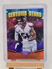 Will Anderson Jr /149 Mirror Orange 2025 Panini Certified - Certified Stars