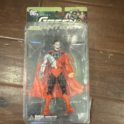 DC Series 3 Cyborg Superman Action Figure Boxed Red Black Silver Plastic