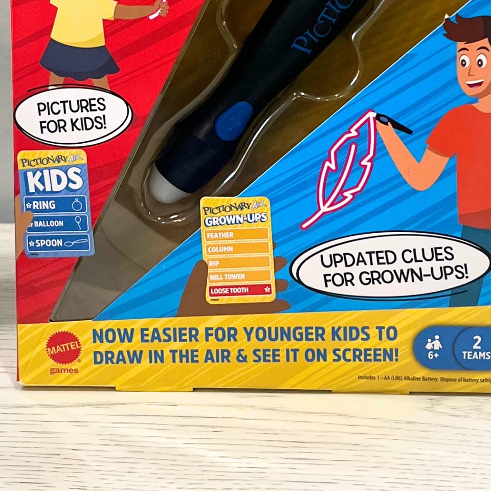Pictionary Air Kids vs. Grown Ups Brand New Updated Clues Game Night Xmas Gift - Image 4 of 4