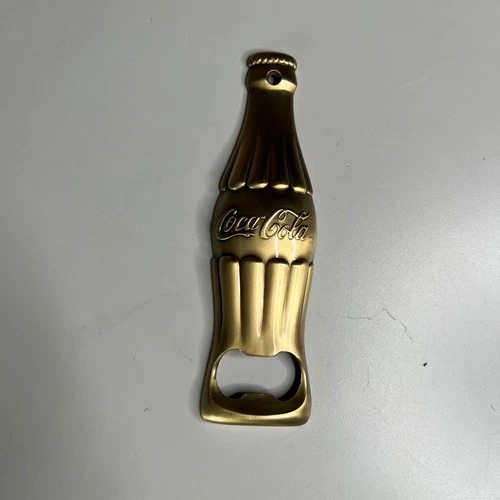 Coca-Cola Brass Bottle Opener Wall Mount Vintage Style Coke Collectible