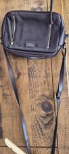 Radley Brown Pebbled Leather Shoulder Bag Zip Accents Adjustable Strap