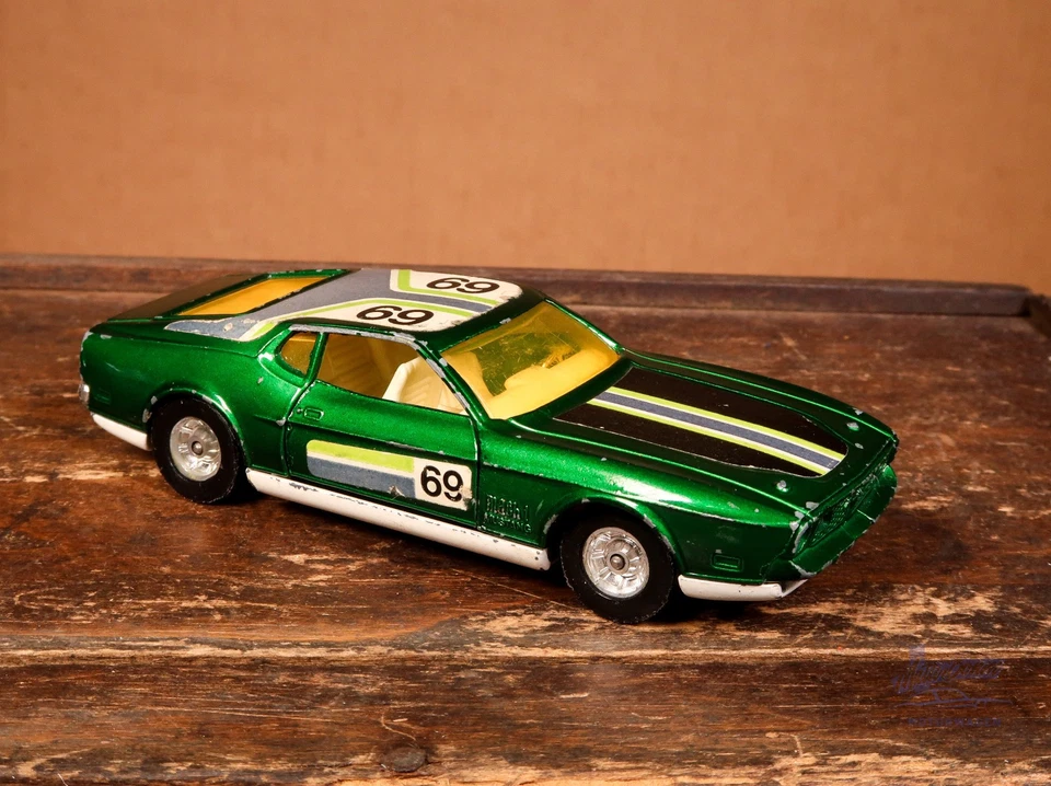 Corgi Toys Whizzwheels 329 Ford Mustang Mach 1 grün met. vintage diecast - Bild 4 von 4