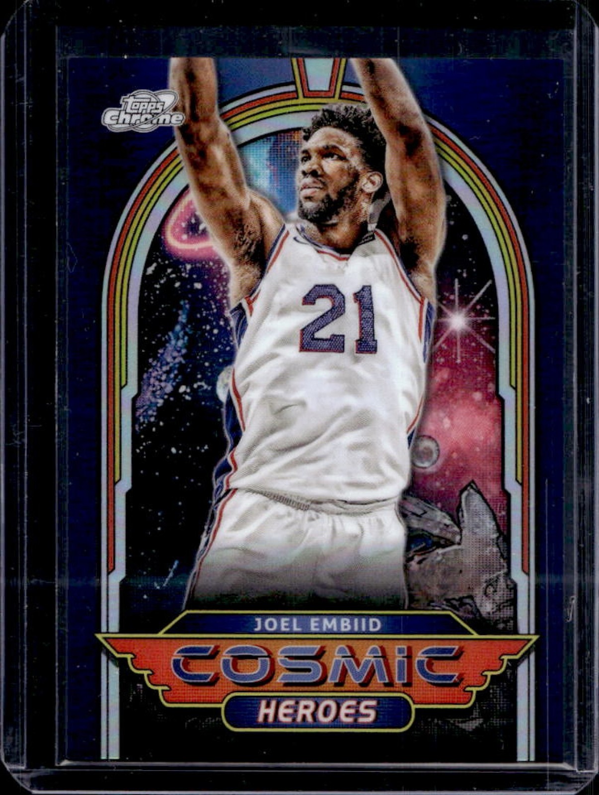 2023-24 Topps Cosmic Chrome Joel Embiid Heroes #CH-11 76ers
