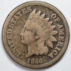 1860 Indian Head Penny Cent Good (G)