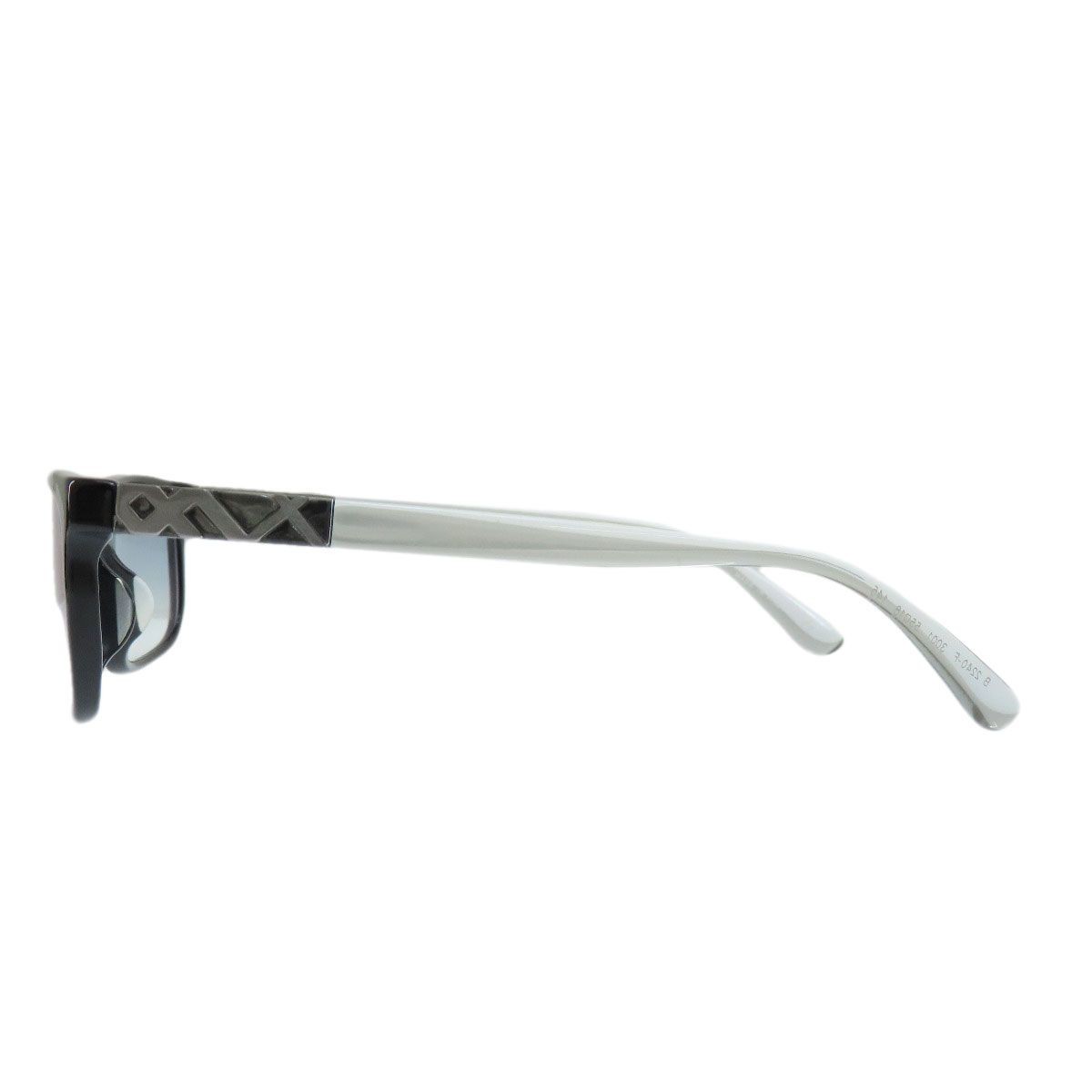 Burberry Rectangle Sunglasses Black Frame White T… - image 5
