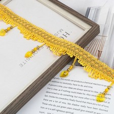 10.5M Curtain Tassel Trim Braided Hanging Beads Fringe Ribbon tassel Sew Costume