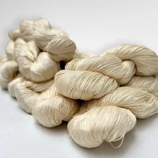 1 Skein 1200 Yards Mulberry Silk Yarn Lace Weight 6 Ply Yarn 100% Natural
