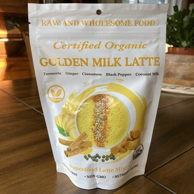 Organic Golden Milk Latte w/Turmeric,Ginger Cinnamon,Black Pepper,Coconut Milk