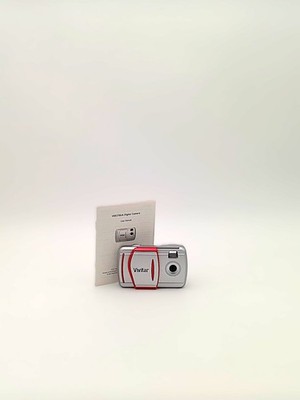 Vivitar Freelance AAA Powered Digital Camera V693779UA- Silver & Manual Book