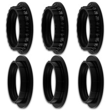 6 PCS E26 Lamp Shade Rings - E26 Light Socket Shade Rings Collar Ring, 2 Sizes B