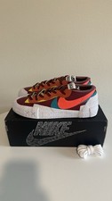 Nike Blazer Low Sacai KAWS Colorblock Burgundy Multicolor Men's Casual Shoes