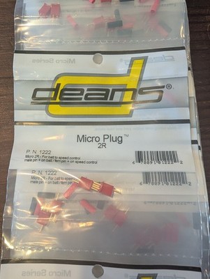 Deans Micro Plug 1222: Micro 2r Plug LOT OF 50
