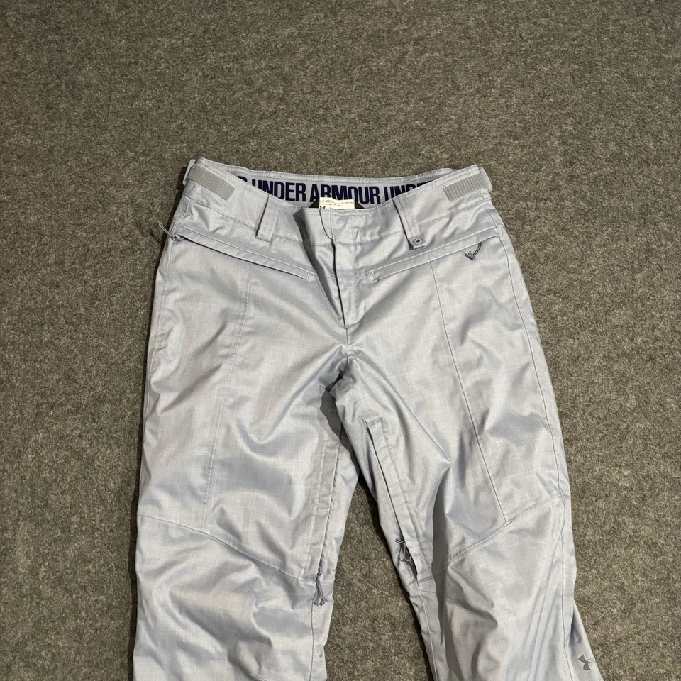 Pantalones de nieve Under Armour Navigate para mujer talla mediana azul lavado equipo frío Foto 3 de 4