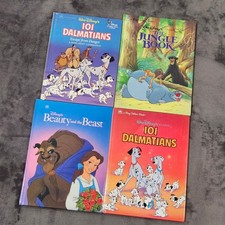 Disney Classic Stories Big Golden Books Lot 101 Dalmatians Jungle Book Beauty